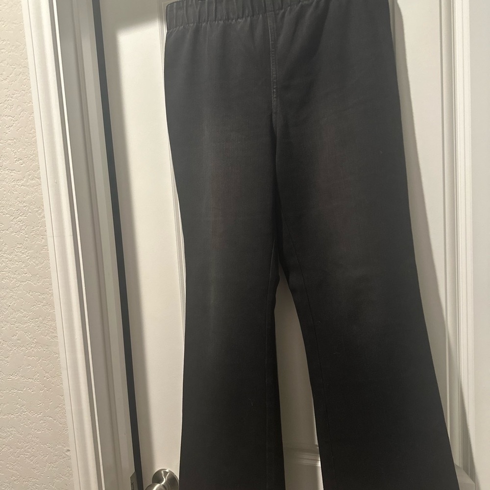 Soft Surroundings Jeans Black Elastic Waistband Summer Spring Casual Size medium - Picture 2 of 9